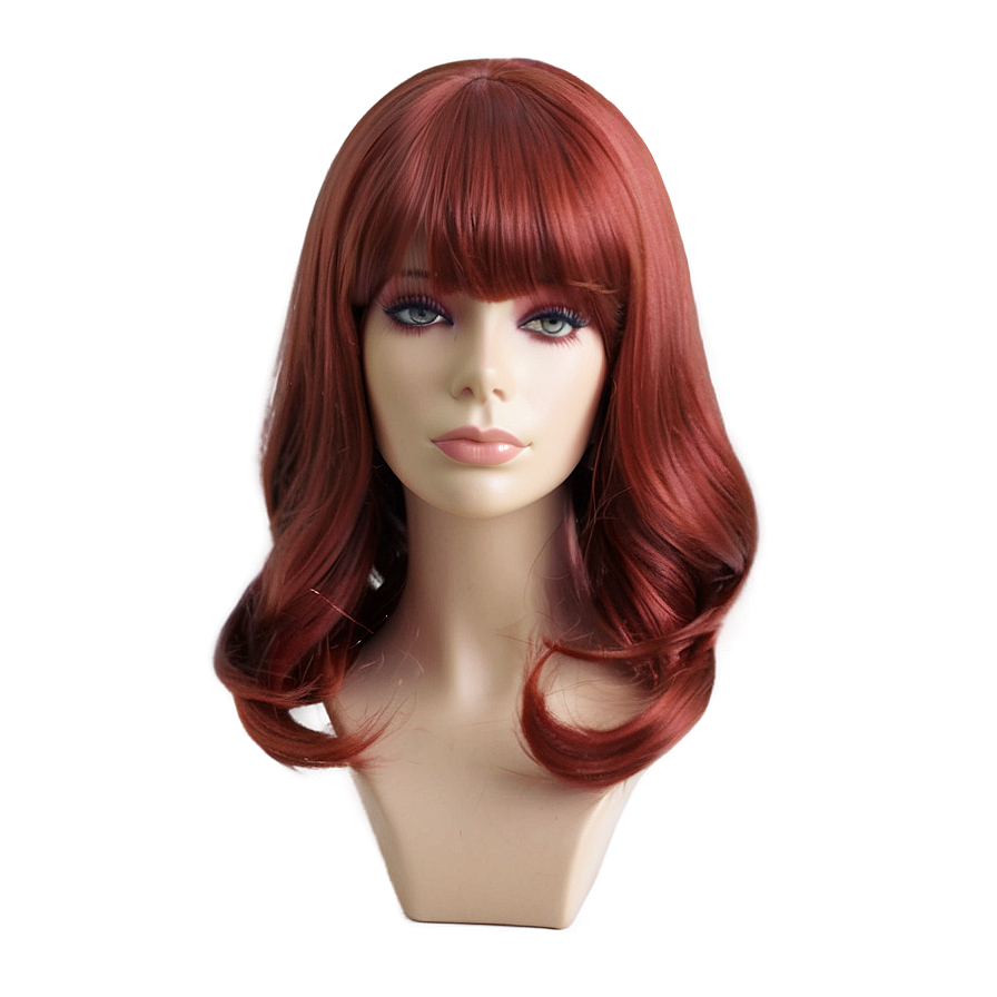 Red Wig Png Dvy68 PNG Image