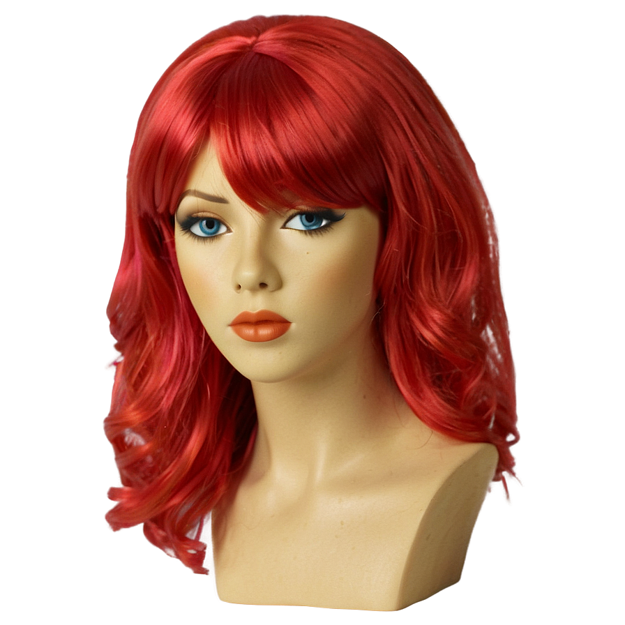 Red Wig Png Req22 PNG Image