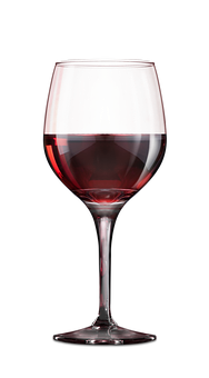 Red Wine Glass Black Background.jpg PNG Image