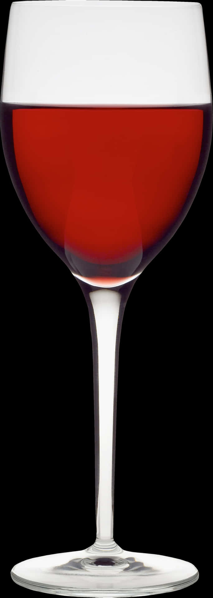 Red Wine Glass Elegant Stemware PNG Image