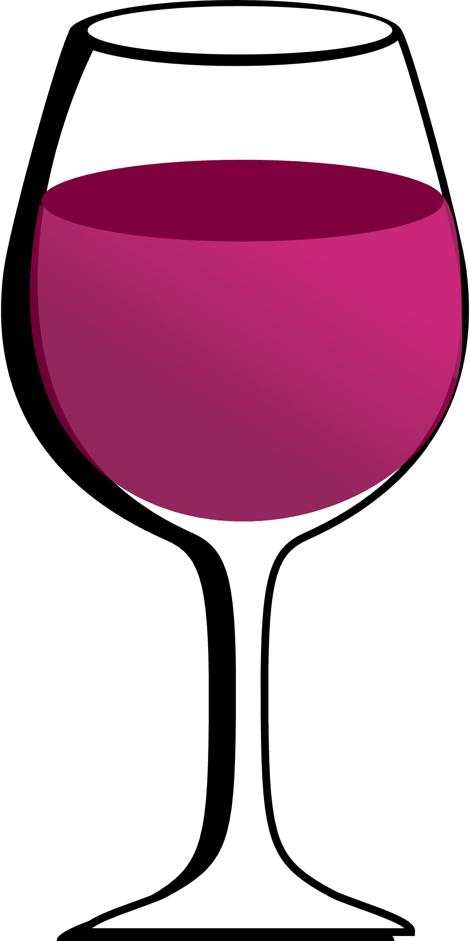 Red Wine Glass Vector Illustration PNG Image