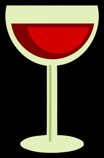 Red Wine Glass Vector Illustration PNG Image