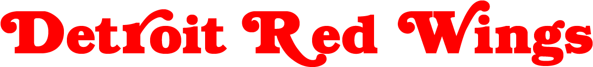 Red Wings Text Logo PNG Image