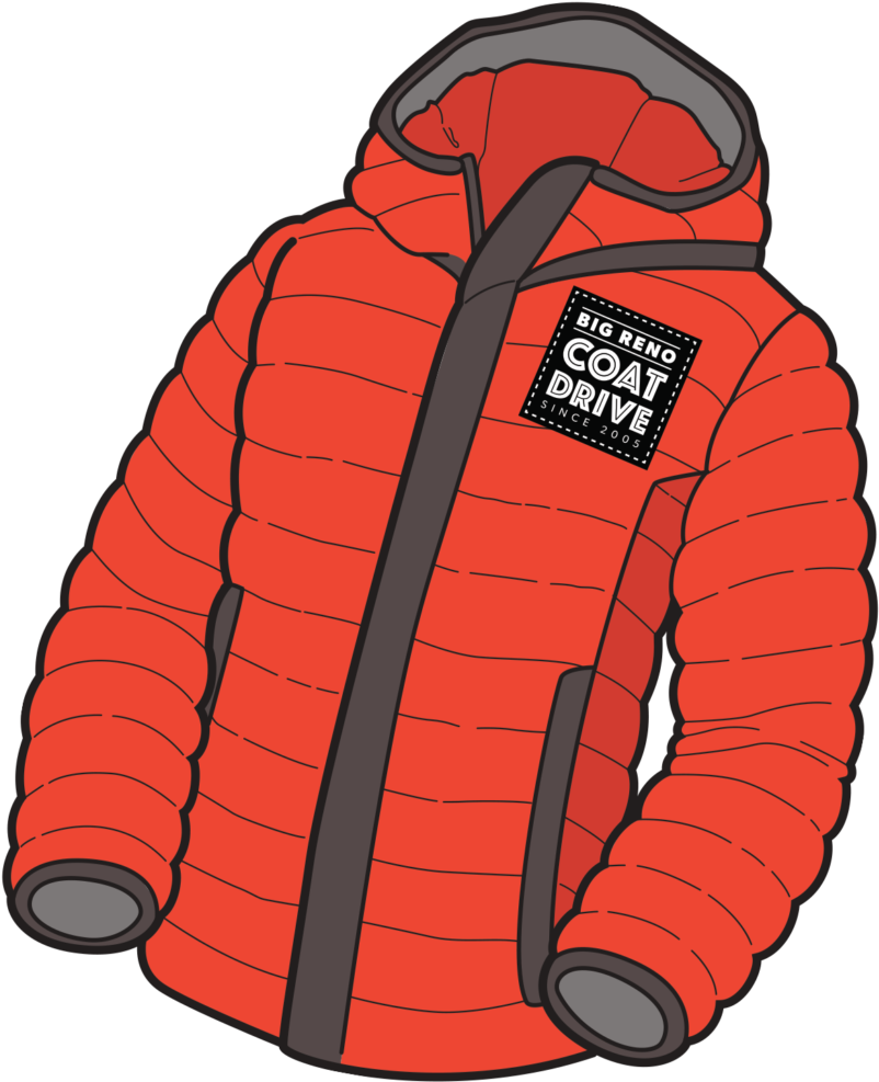 Red Winter Coat Illustration PNG Image