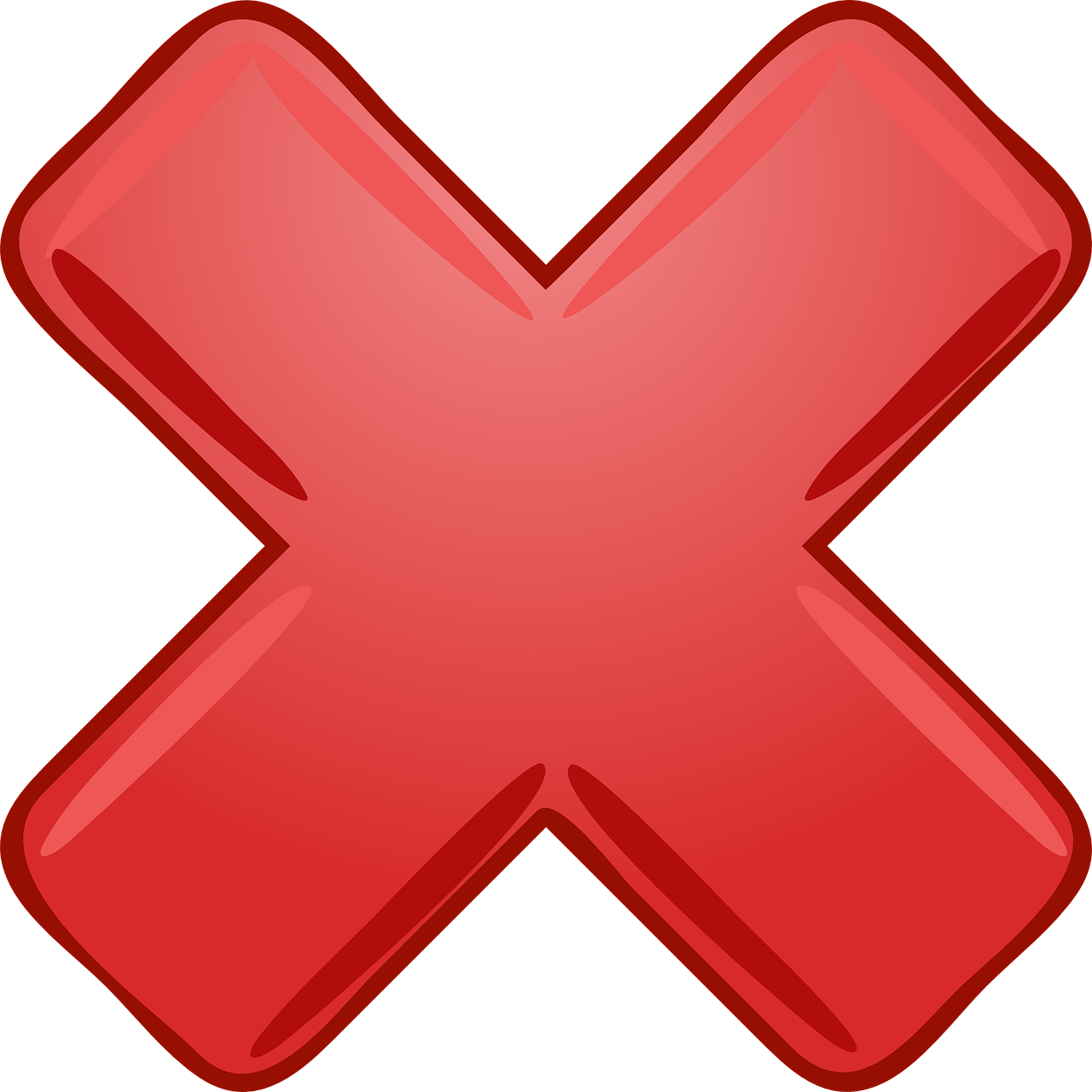 Red X Symbol PNG Image