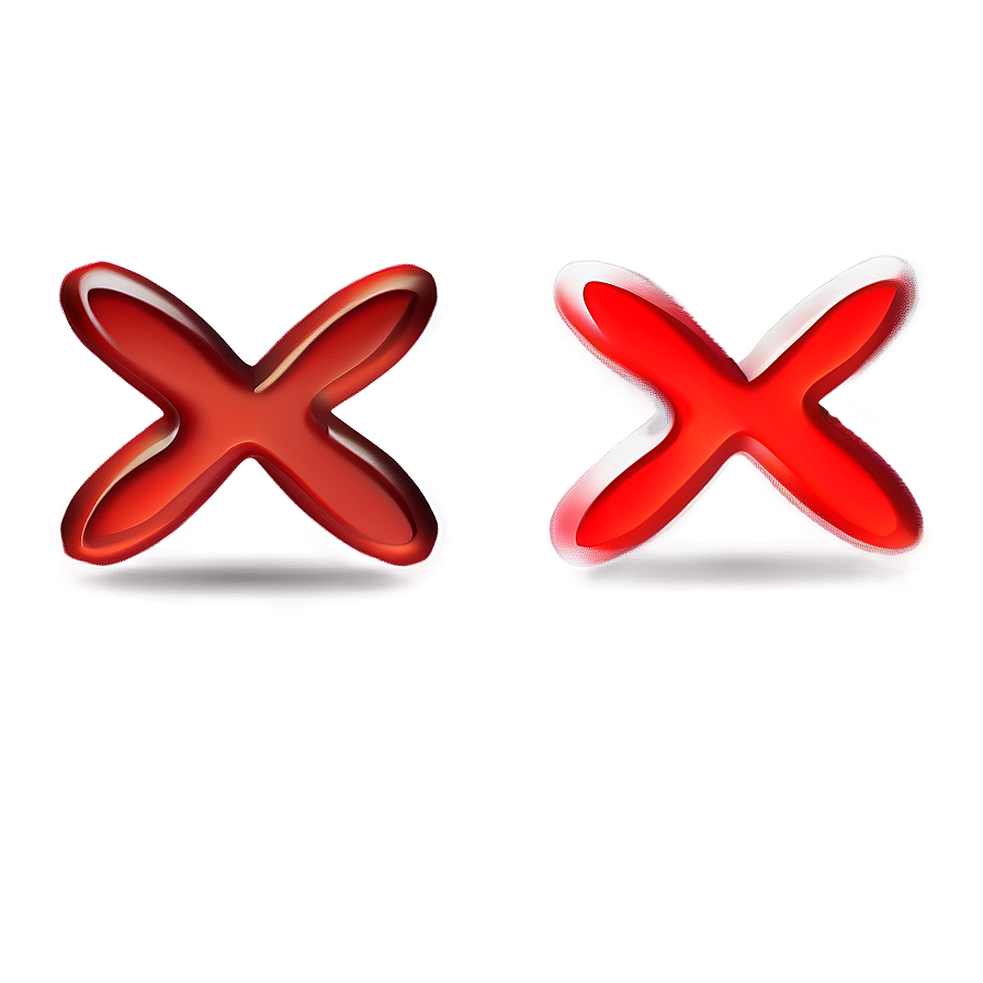 Red X Vector Png Sig PNG Image