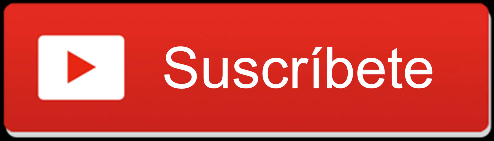 Red You Tube Subscribe Button Spanish PNG Image