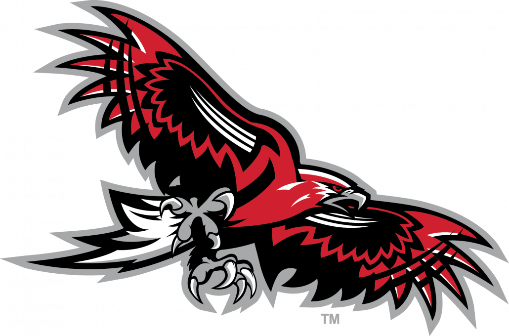 Redand Black Hawk Graphic PNG Image