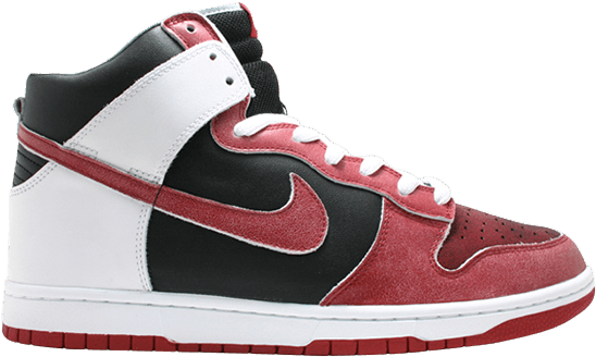 Redand Black High Top Sneaker PNG Image