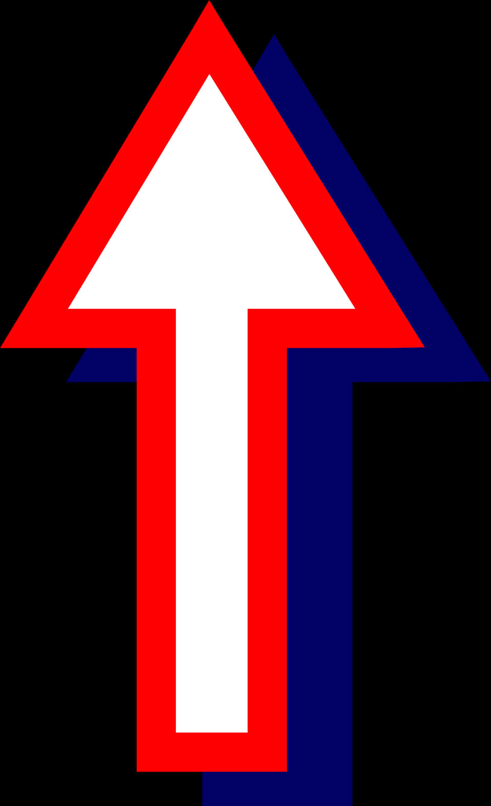 Redand Blue Arrows Graphic PNG Image