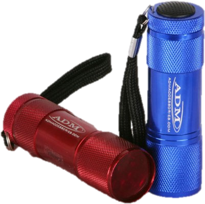 Redand Blue L E D Flashlights PNG Image