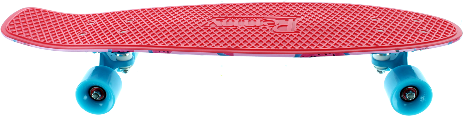 Redand Blue Penny Skateboard PNG Image