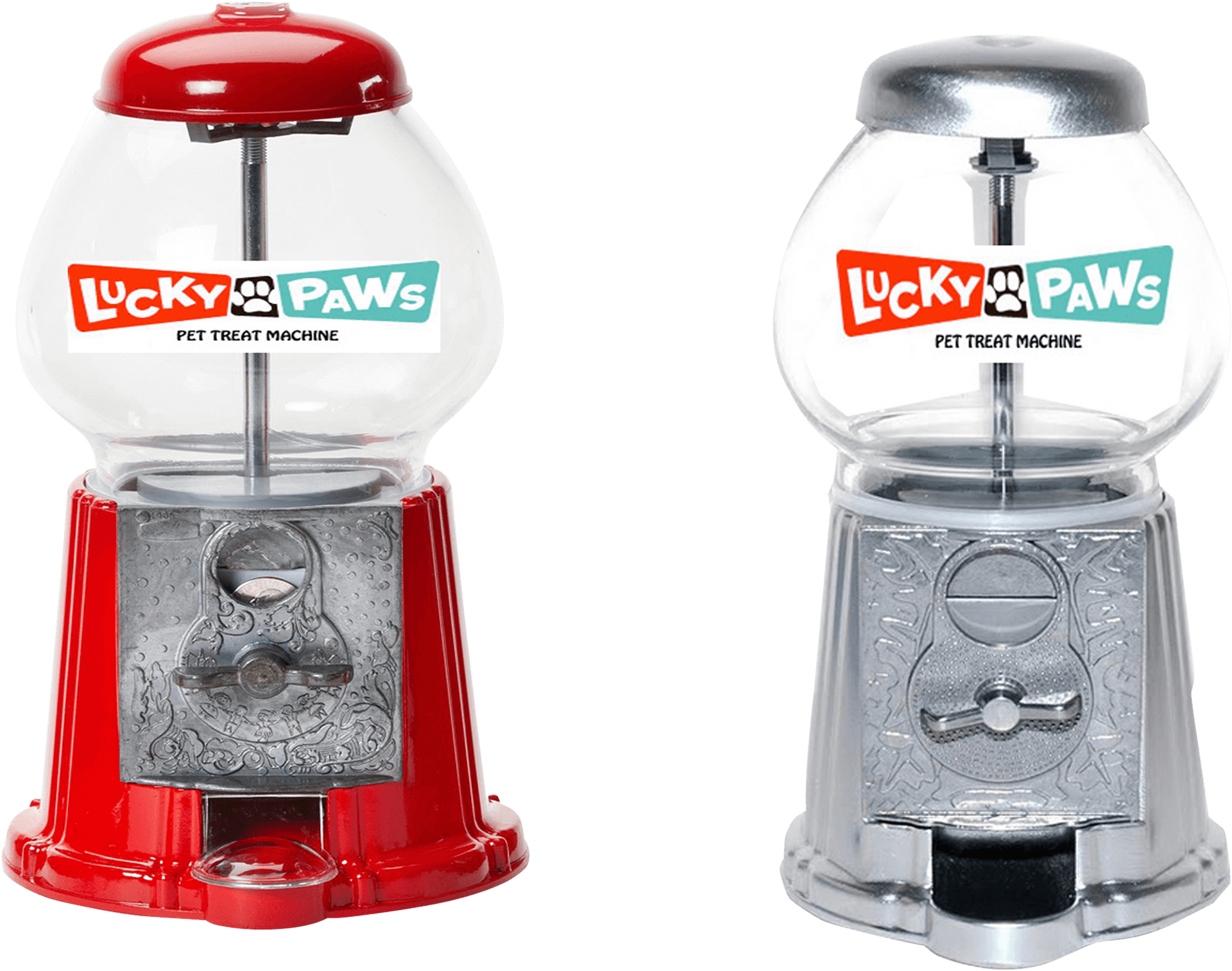 Redand Clear Pet Treat Machines PNG Image