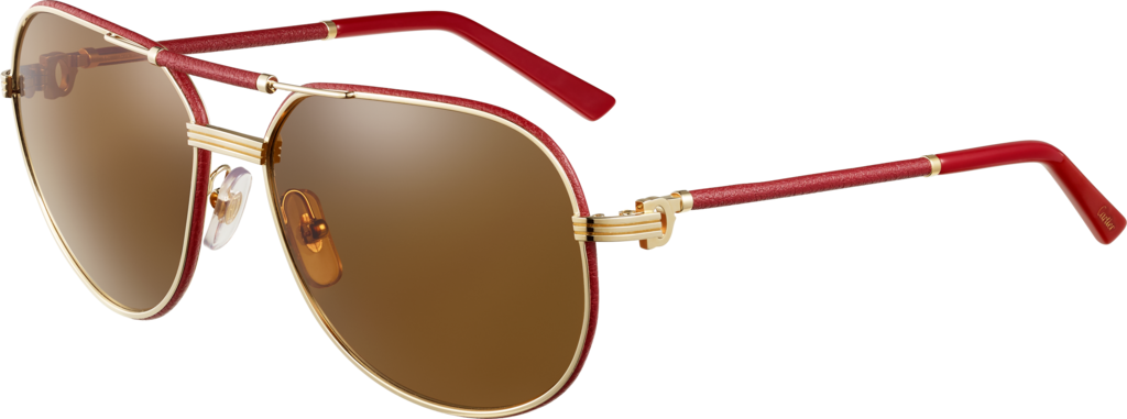 Redand Gold Aviator Sunglasses PNG Image