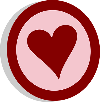 Redand Pink Heart Icon PNG Image