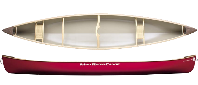 Redand White Canoe Topand Side View PNG Image