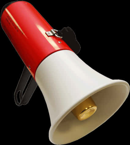 Redand White Megaphone PNG Image