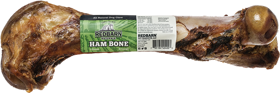 Redbarn Naturals Ham Bone Dog Chew PNG Image