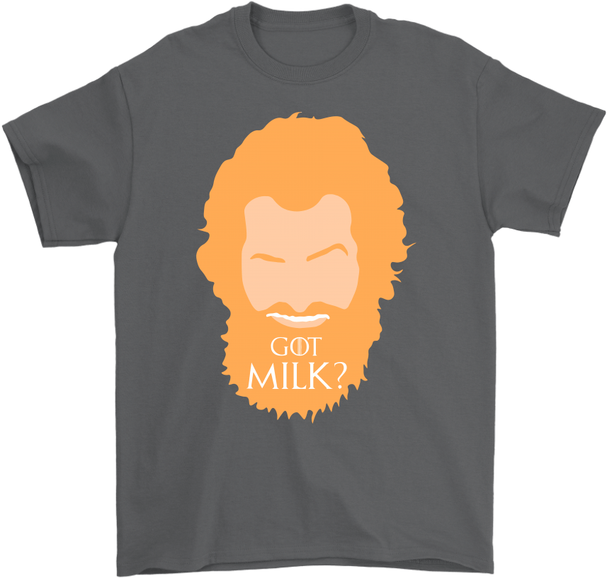 Redhead Beard Got Milk Tshirt Design PNG Image