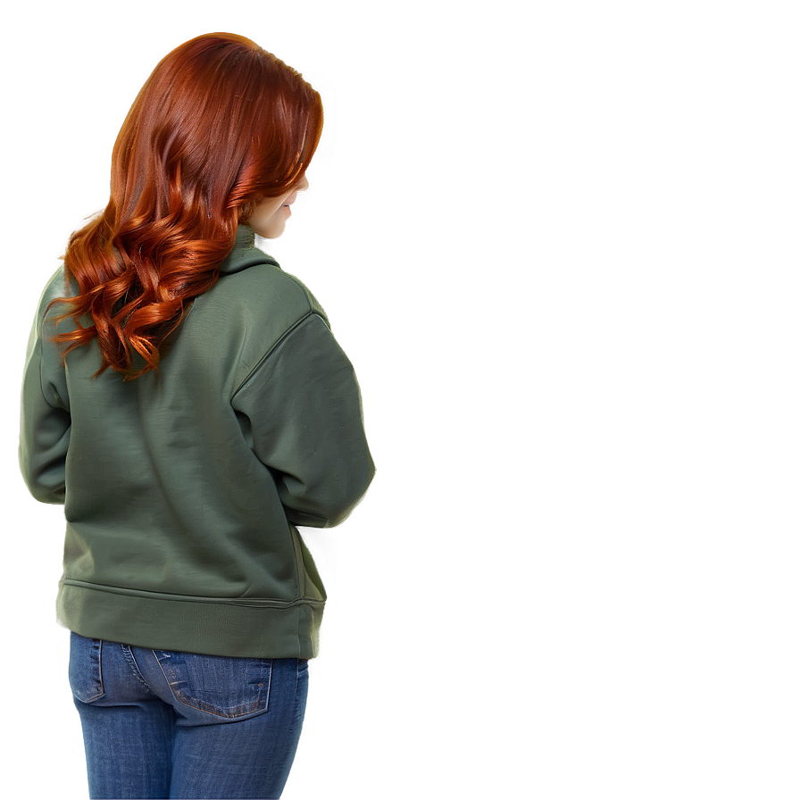 Redhead Girl Hair Png Iia16 PNG Image