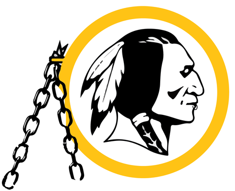 Redskins Logowith Broken Chain PNG Image