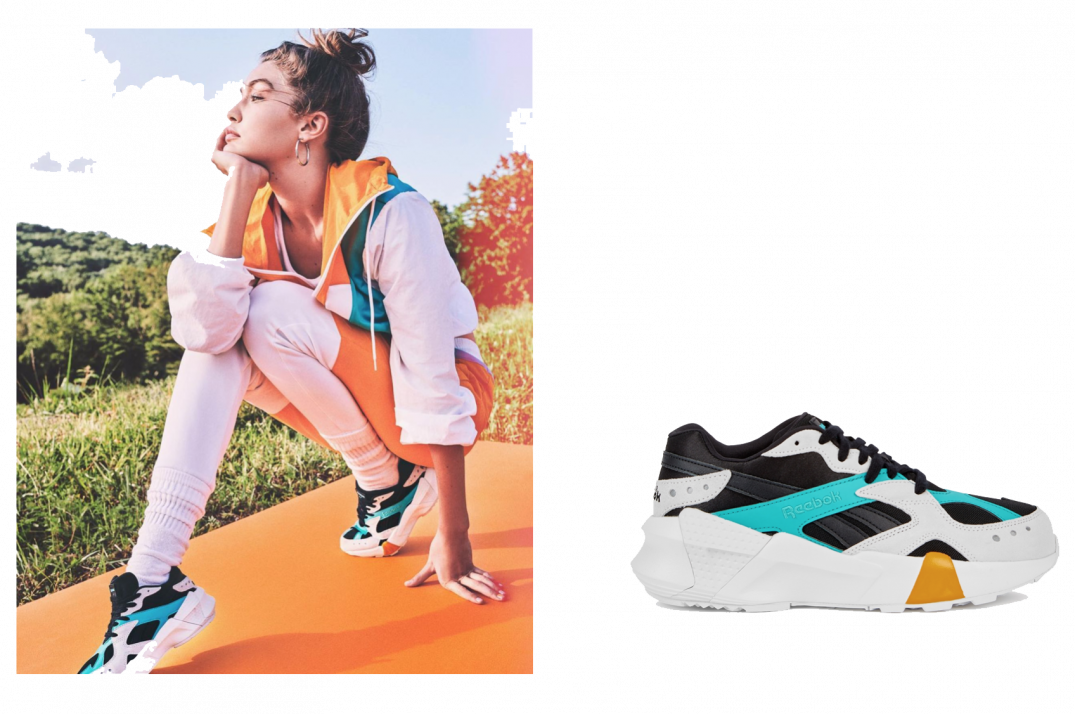 Reebok Lifestyle Appareland Footwear Collage PNG Image