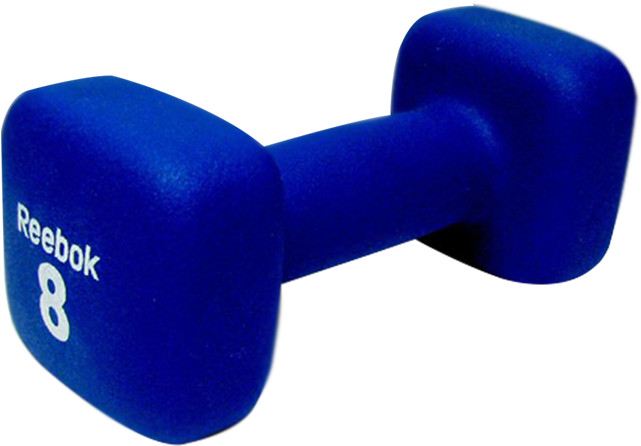 Reebok8 Pound Dumbbell Fitness Equipment PNG Image