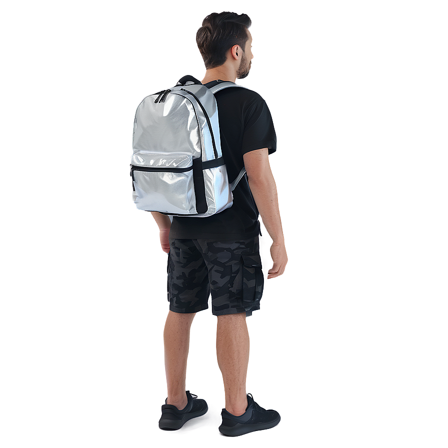 Reflective Backpack Png Wyw PNG Image