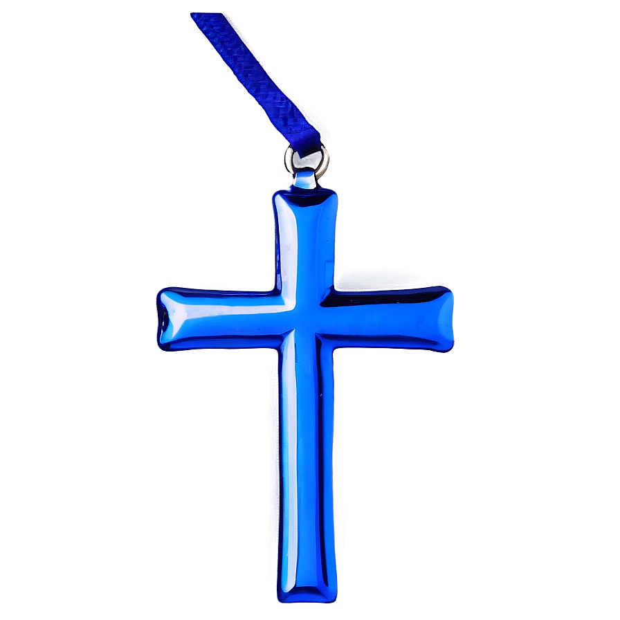 Reflective Blue Cross Png 59 PNG Image