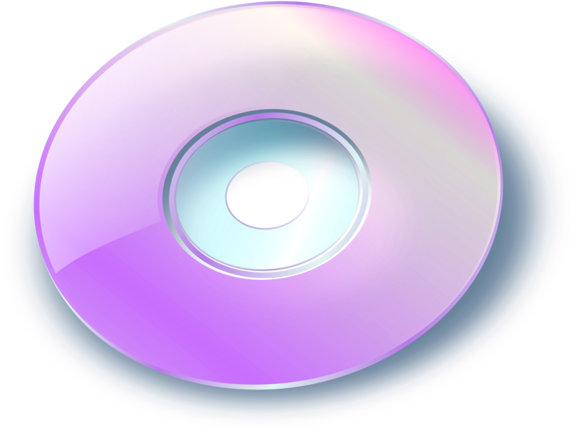 Reflective Compact Disc PNG Image