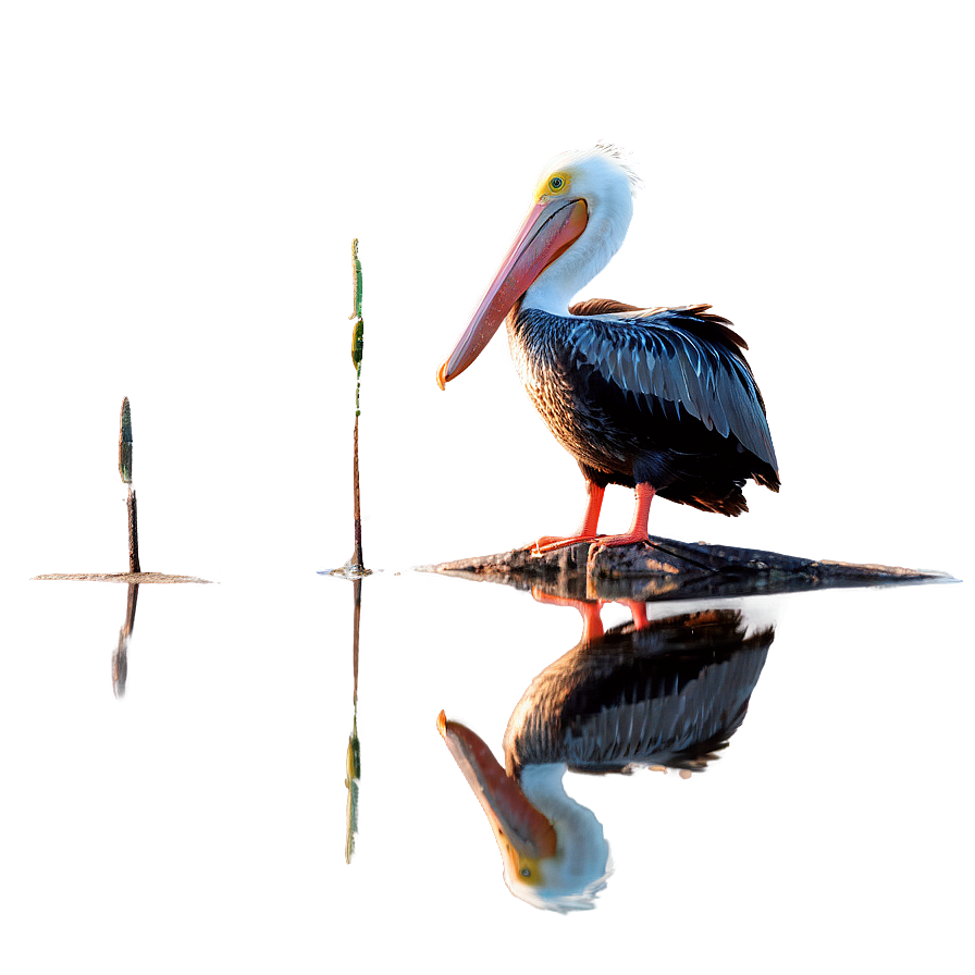 Reflective Pelican Water Png Tjw PNG Image