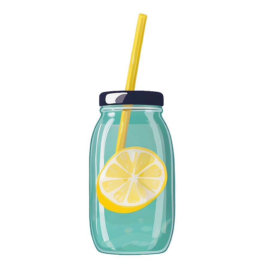 Refreshing Lemonade Jar Png Bmj42 PNG Image