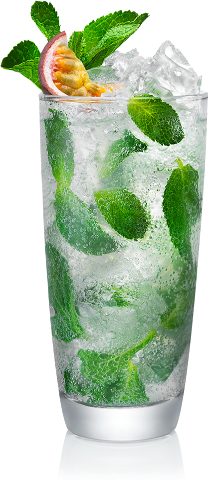 Refreshing Mojito Cocktail Glass PNG Image