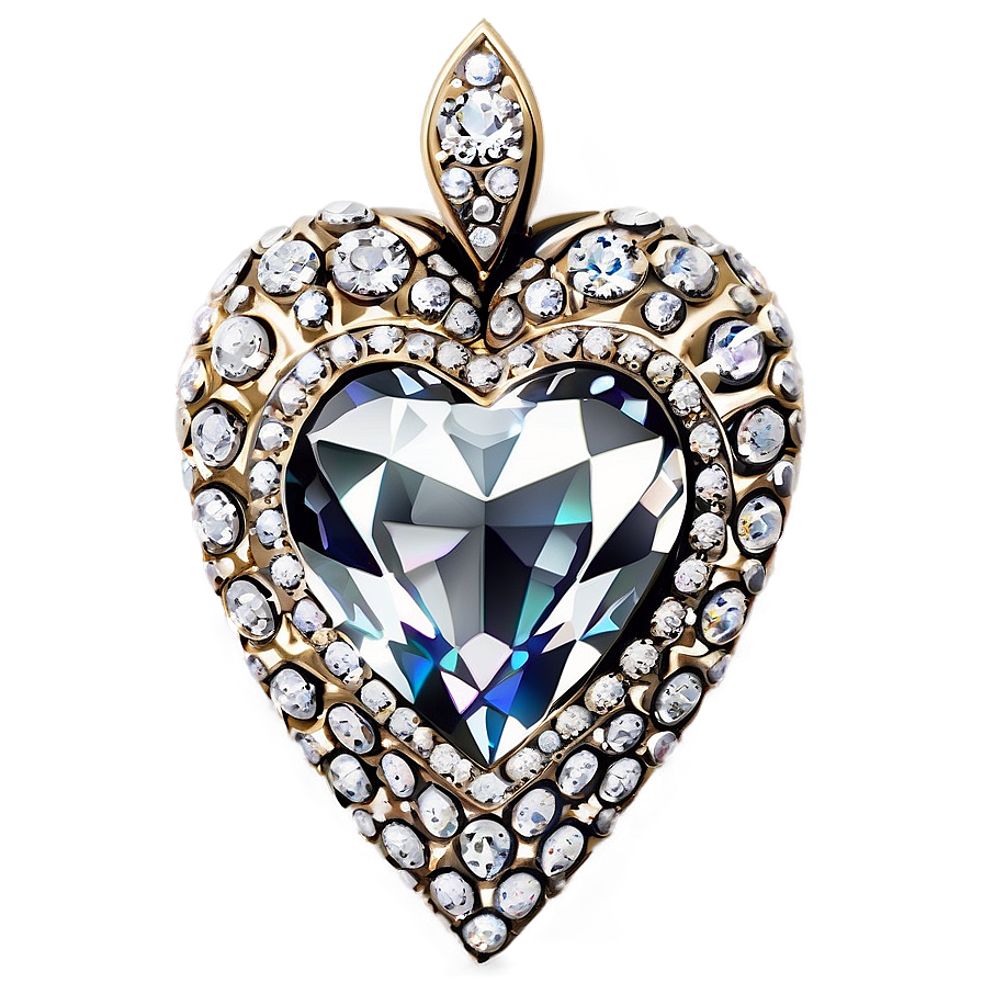 Regal Diamond Heart Png Abl55 PNG Image