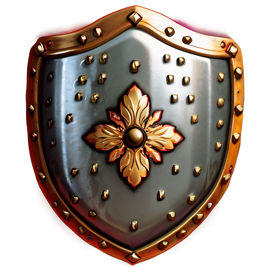 Regal Gold Shield Png Dof PNG Image