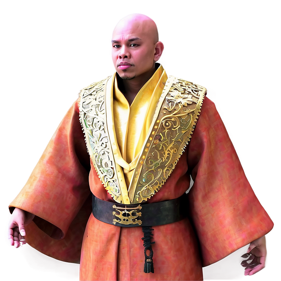 Regal_ Man_in_ Traditional_ Attire PNG Image