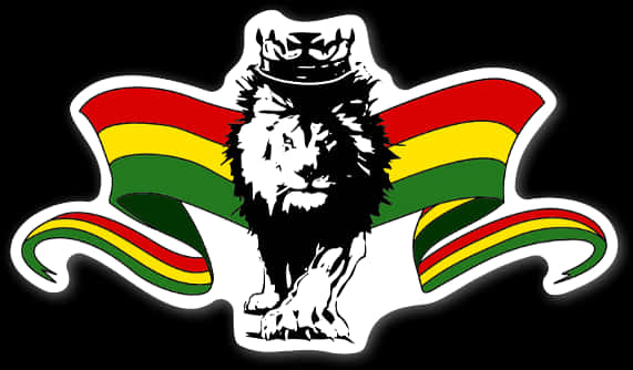 Reggae Lion Graphic PNG Image