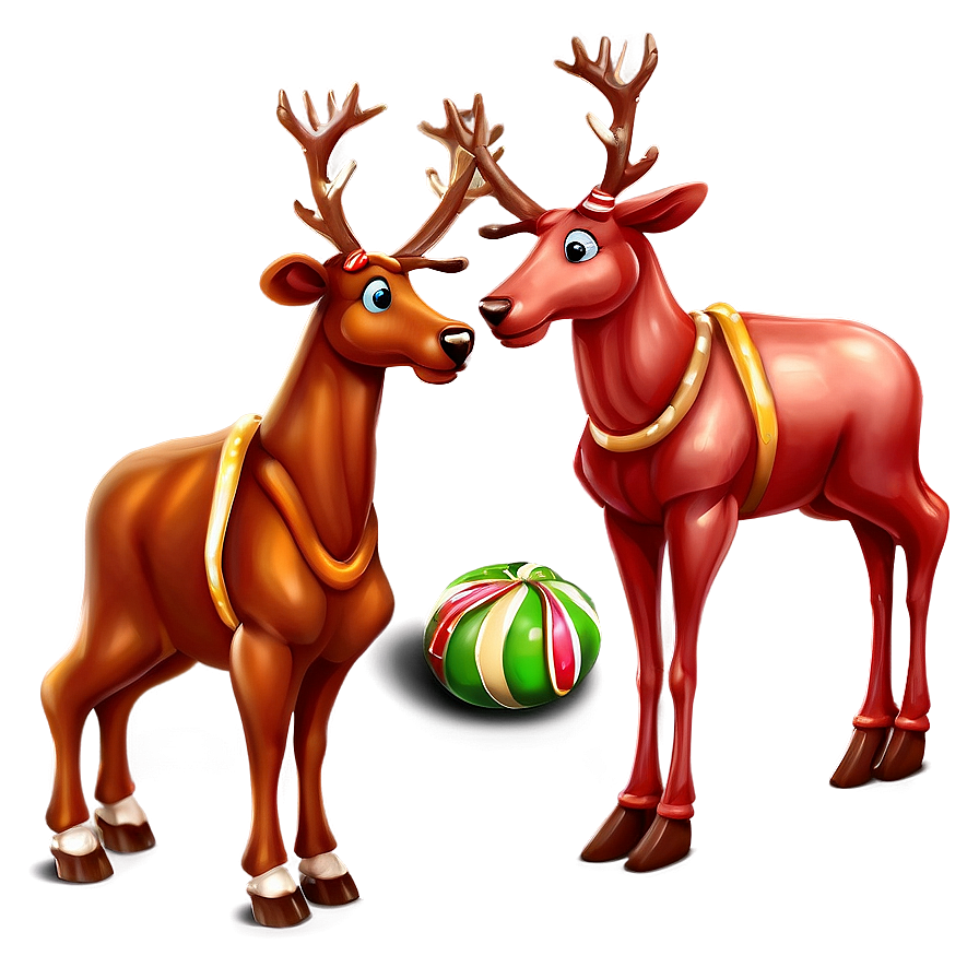 Reindeer Candy Png Mlk PNG Image