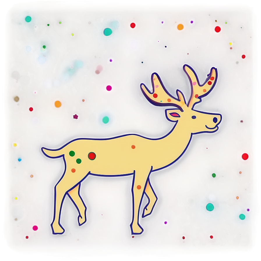 Reindeer Christmas Decor Png 06122024 PNG Image