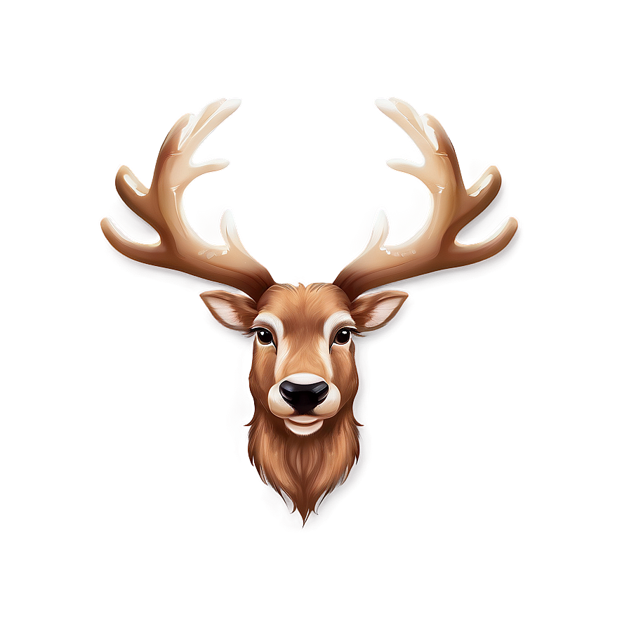 Reindeer Face Design Png Avp PNG Image