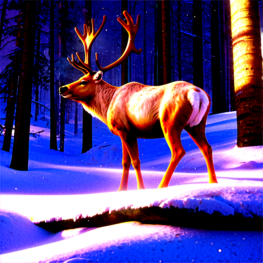 Reindeer In Forest Png Sdj59 PNG Image