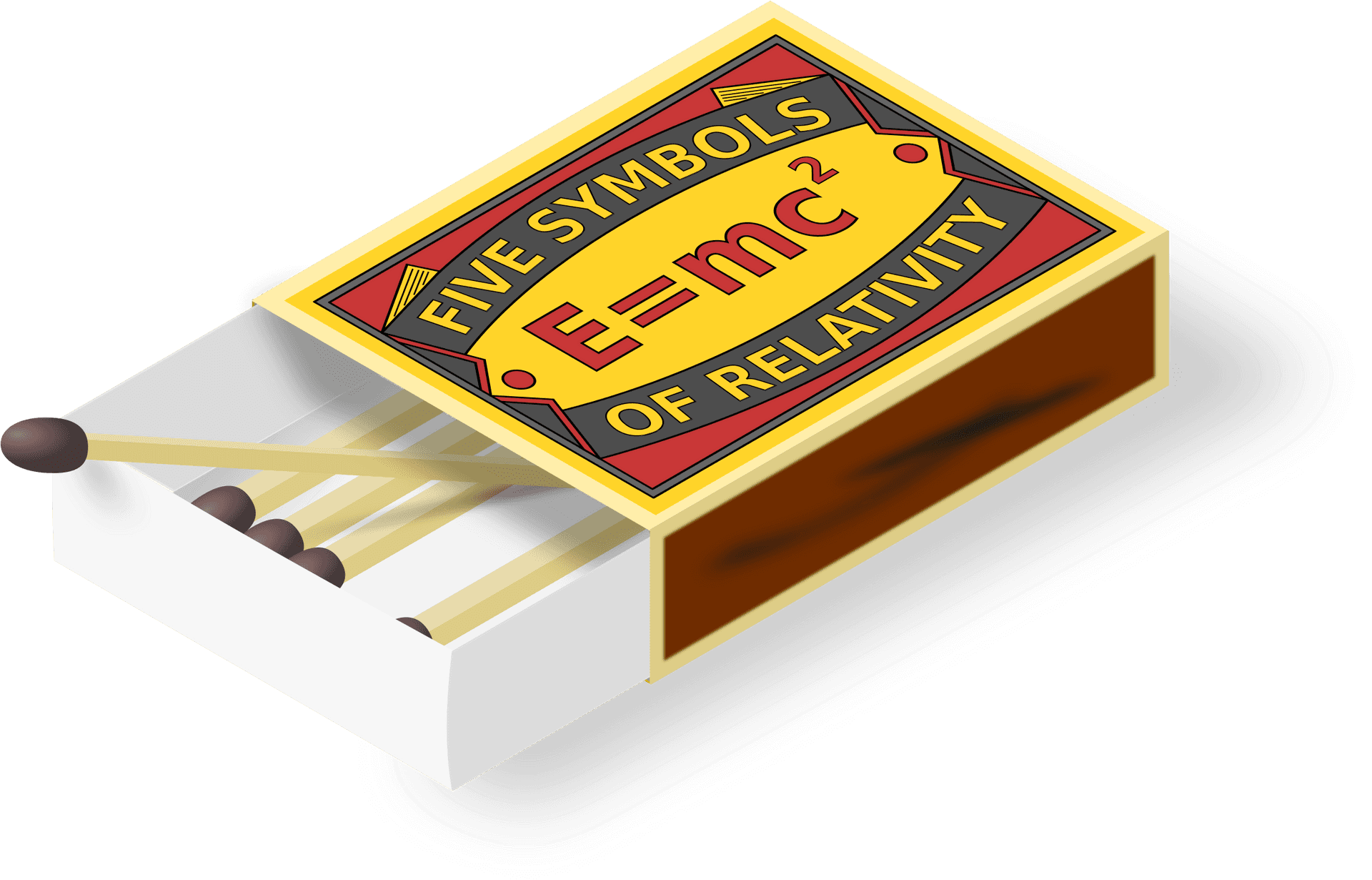 Relativity Themed Matchbox PNG Image