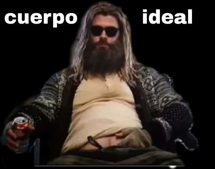 Relaxed Thor Cuerpo Ideal PNG Image