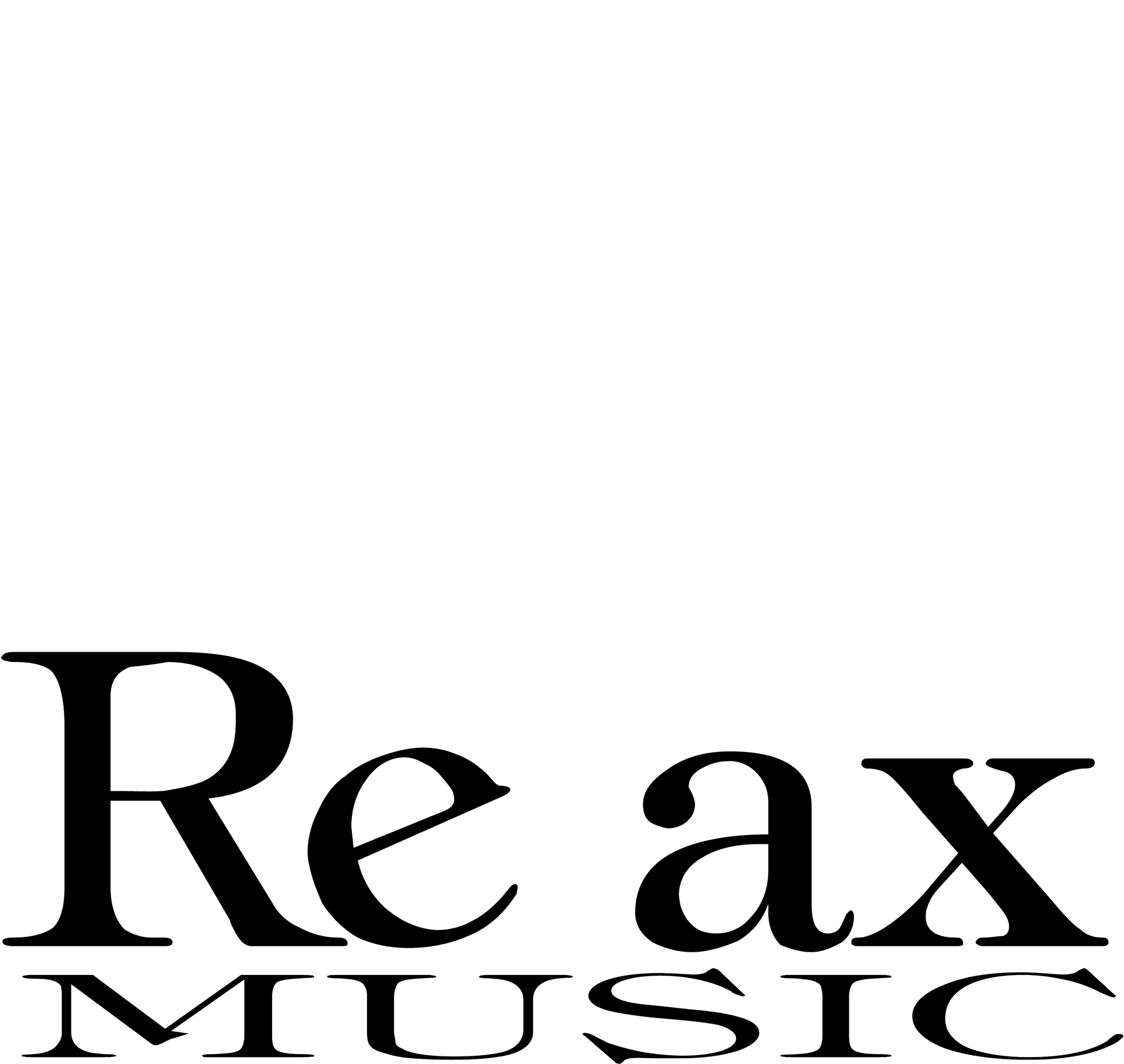 Relaxing Music Logo Design PNG Image