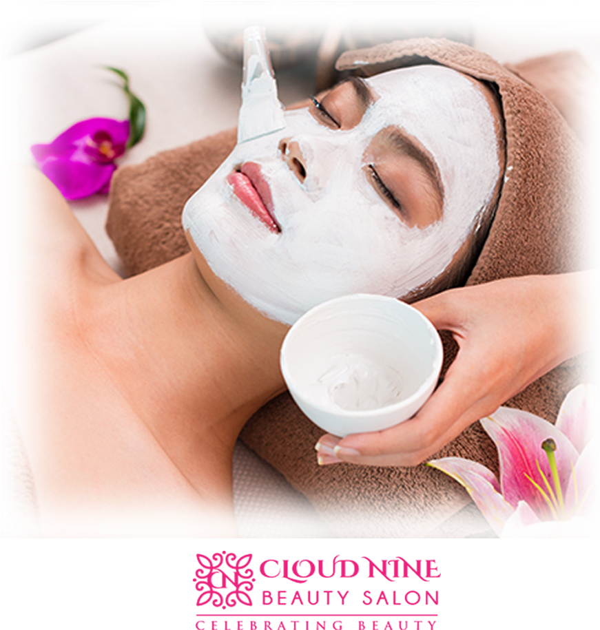 Relaxing Spa Facial Treatment PNG Image