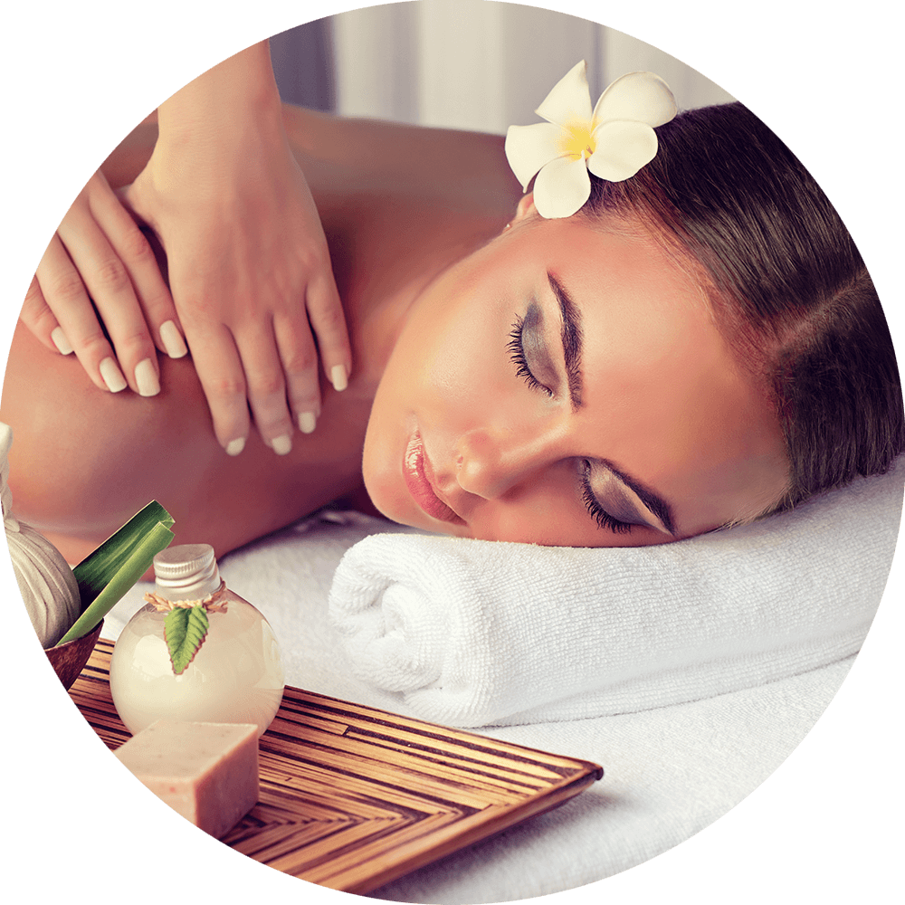 Relaxing Spa Massage Experience PNG Image