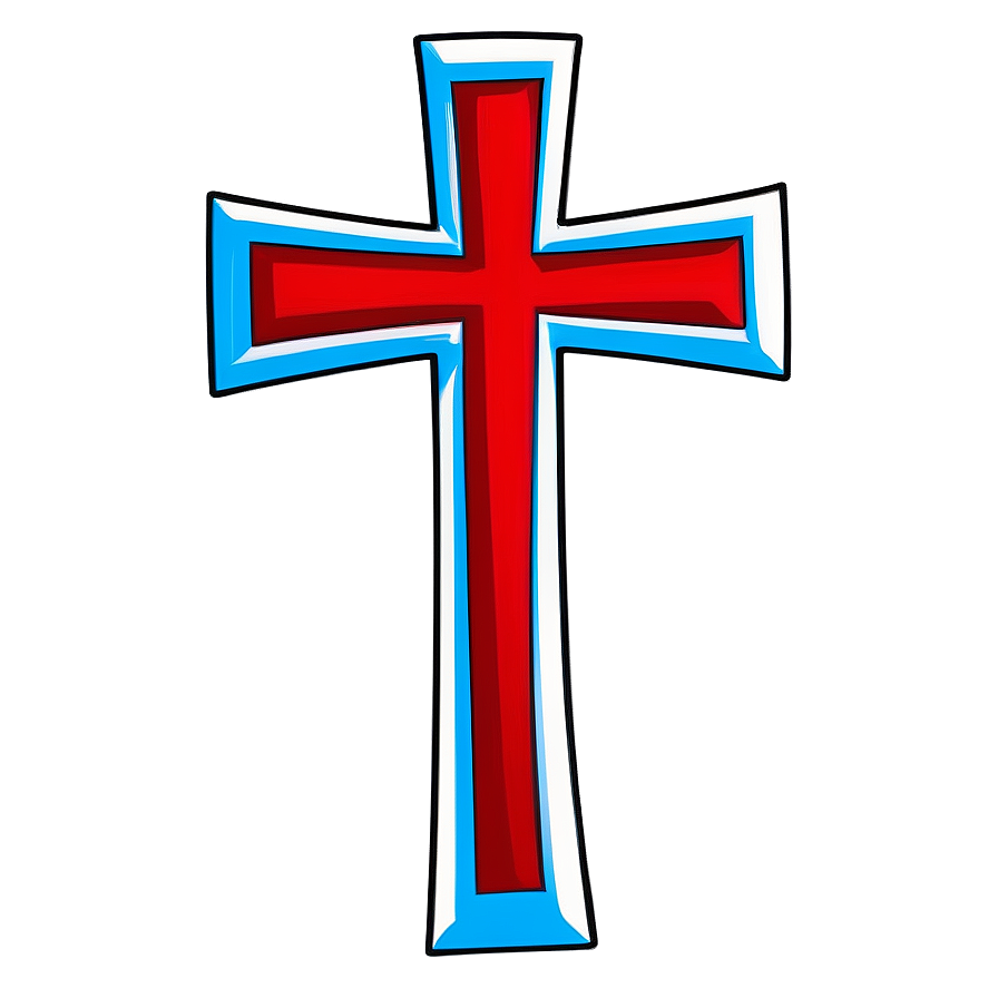 Religious Cross Outline Png Ifb PNG Image