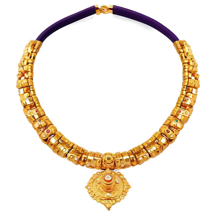 Religious Gold Necklace Png Nbm50 PNG Image