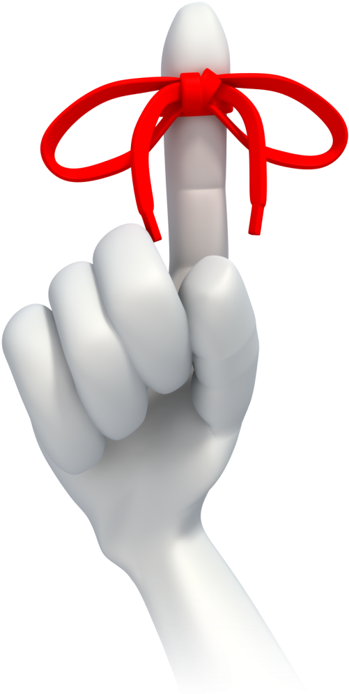 Reminder Knoton Finger PNG Image