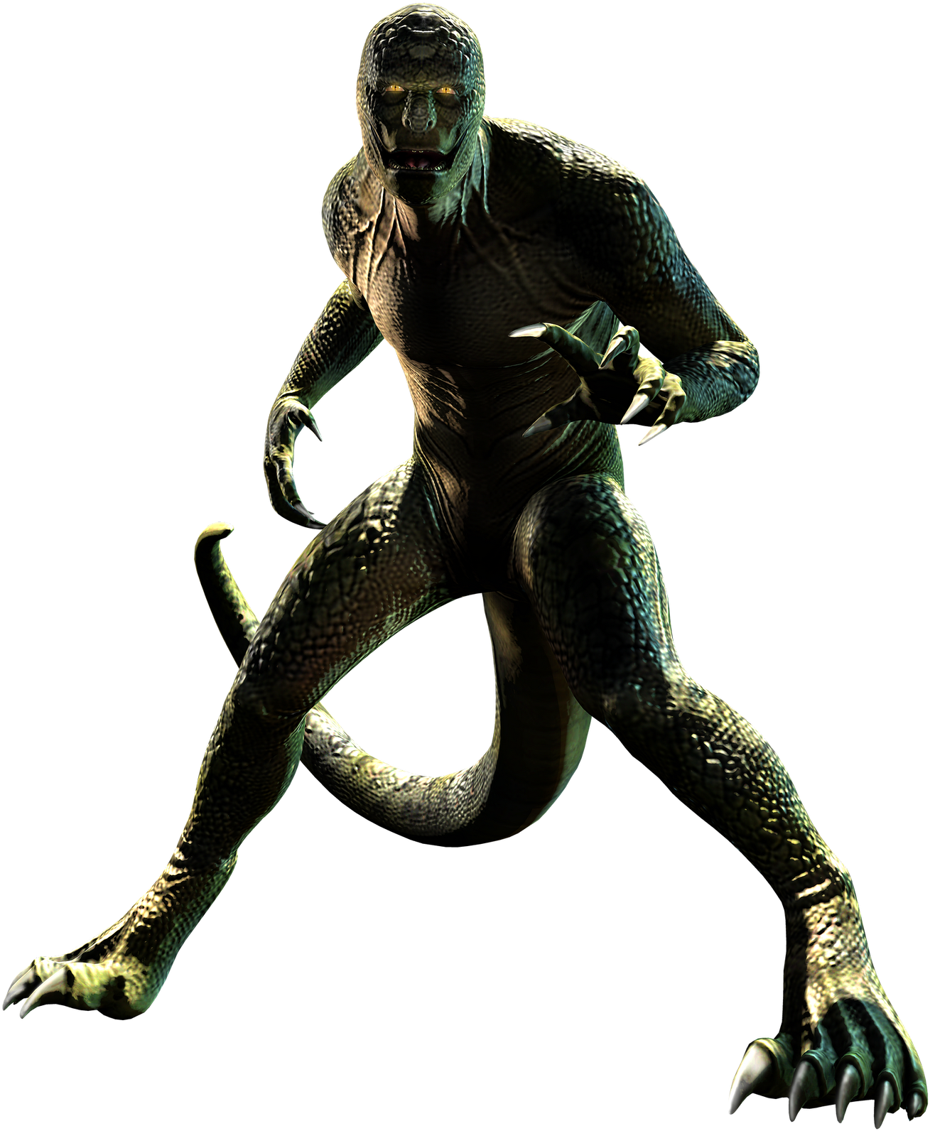 Reptilian Creature Rendering PNG Image